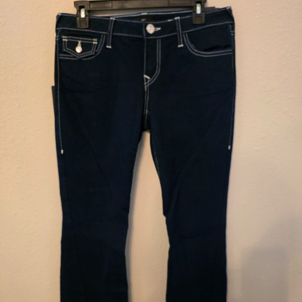 True Religion "Joey" Low Rise Flare Women's Jeans, Size 28